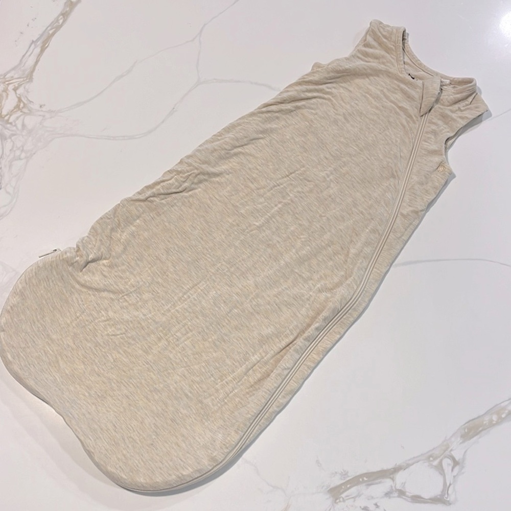 Little Sleepies Sleeveless Sleep Sack - Gender Neutral Beige - Size 0-6 m